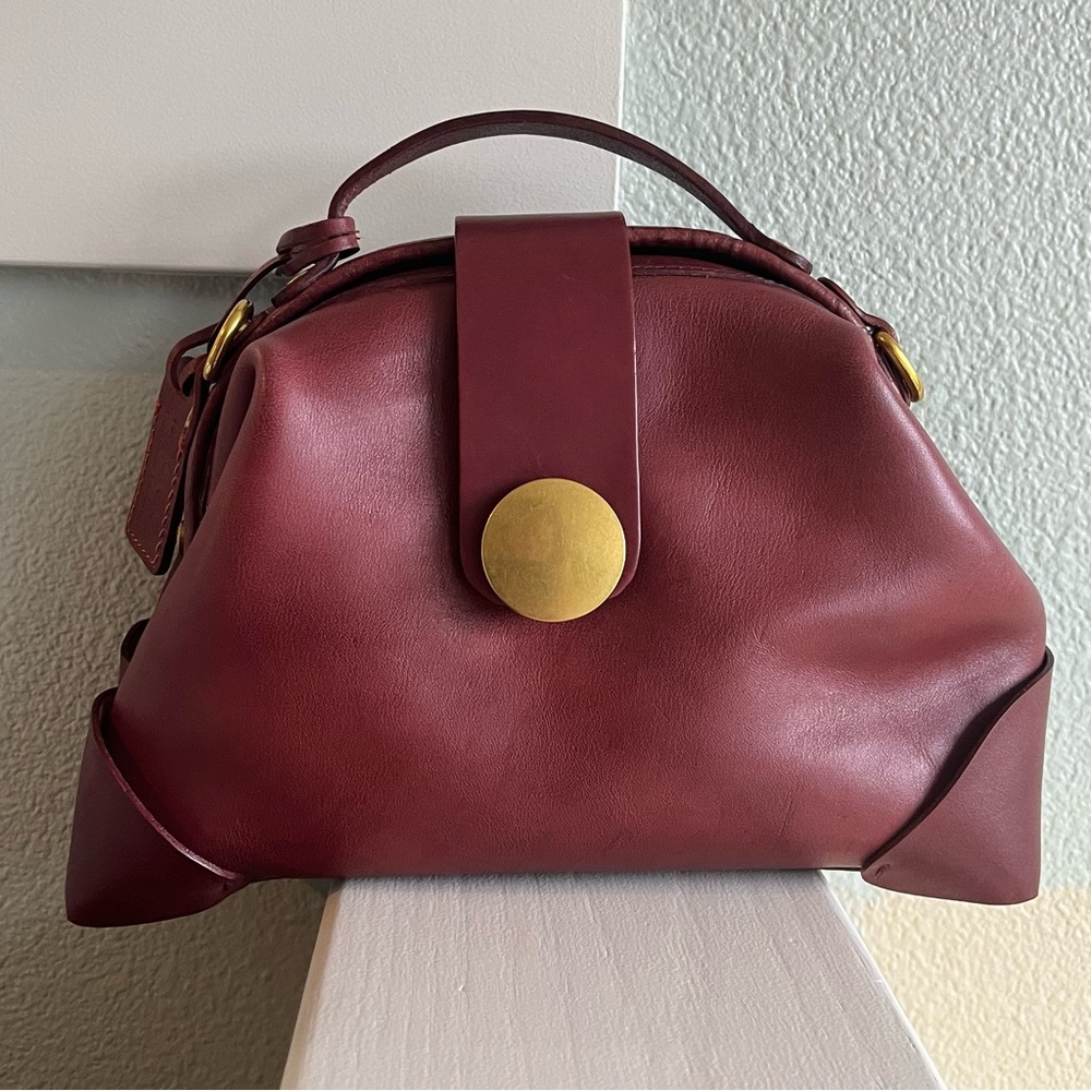 Old Trend “Modern Vintage” Leather Crossbody Mini Doctor Bag - Handmade - Picture 15 of 16